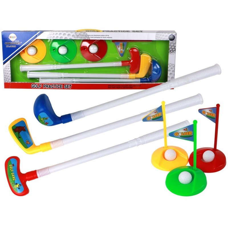 Mini golfikomplekt lastele, kepid, 12 osa.