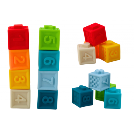 Pehmed harivad klotsid, 20 tükki looma kujuga