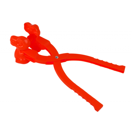 Lumepallide tegija punane dinosaurus