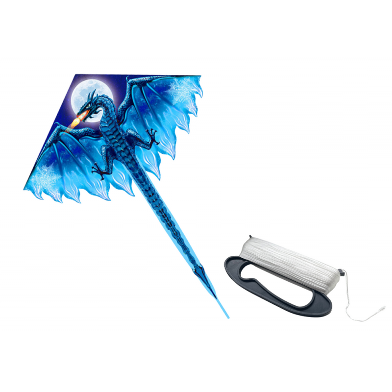 Suur Draakon lohe sinine 170cm x 130cm