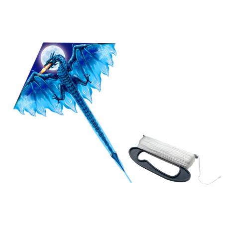 Suur Draakon lohe sinine 170cm x 130cm