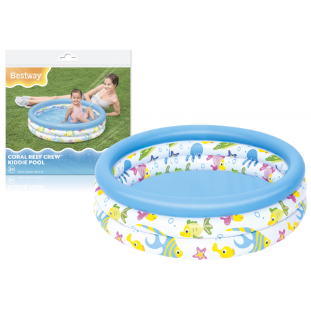 Täispuhutav Aiabassein Lastele Kala 102 cm Bestway