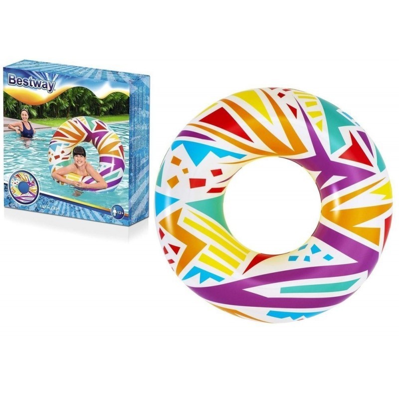 Täispuhutav värviline ring 107 cm Bestway