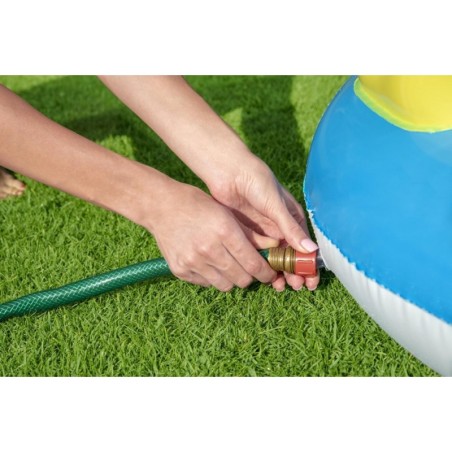 Täispuhutav mänguväljak bassein Bestway, 257 x 145 x 91 cm, liumäe ja purskkaevuga
