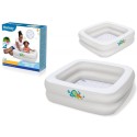 Täispuhutav bassein Bestway, 86 x 86 x 25 cm, valge, pehme põhjaga