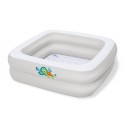 Täispuhutav bassein Bestway, 86 x 86 x 25 cm, valge, pehme põhjaga