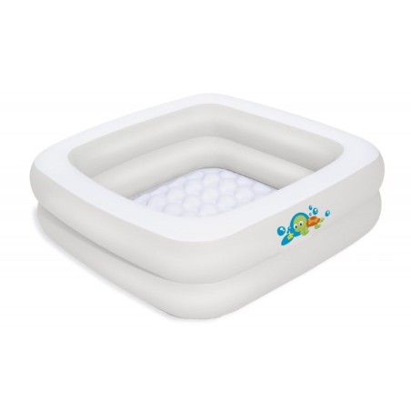 Täispuhutav bassein Bestway, 86 x 86 x 25 cm, valge, pehme põhjaga