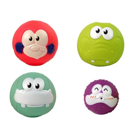 Vannimänguasi Mini korvpallikaelkirjaku kummipallid