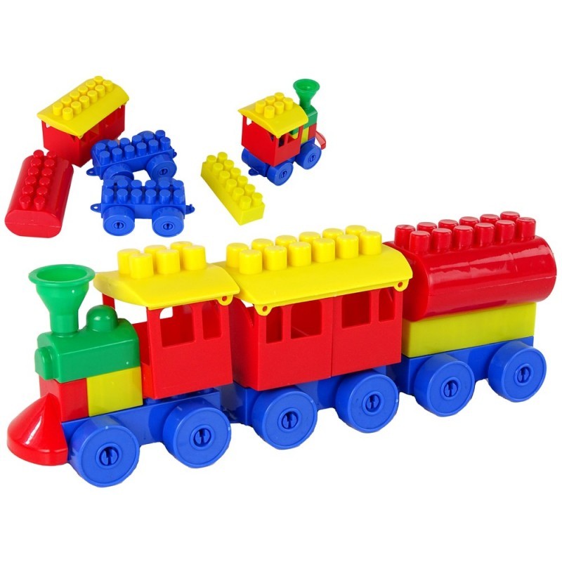 Värvilised rongi 3-osalised plokid K2