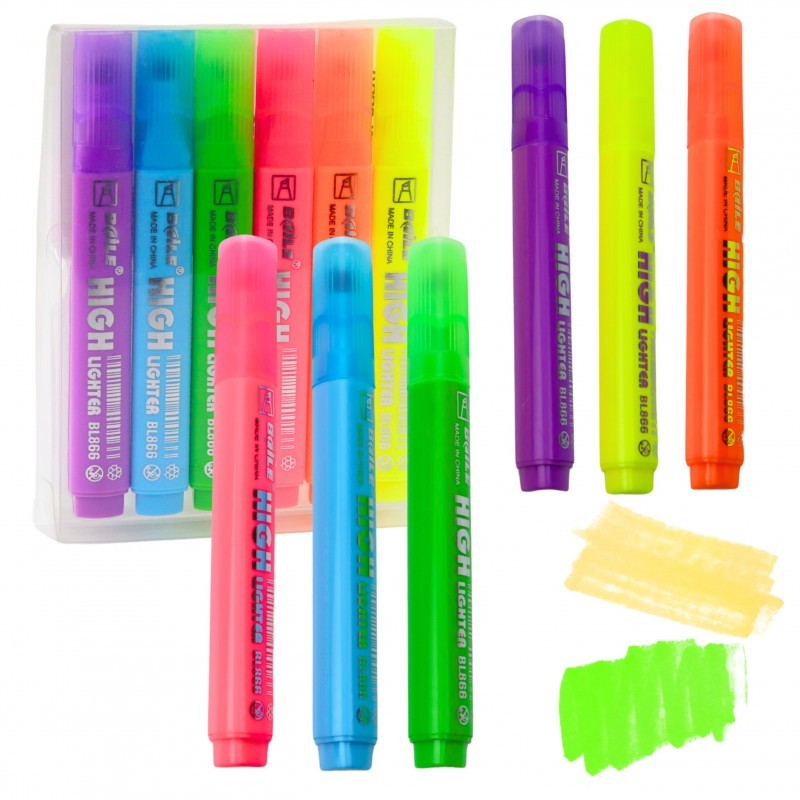 Highlighter komplekt Koolikontor Värviline Neoon 6tk.