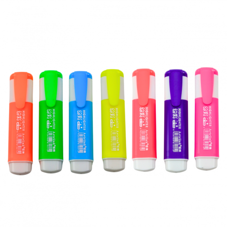 Neoonvärviliste markerite komplekt 7tk