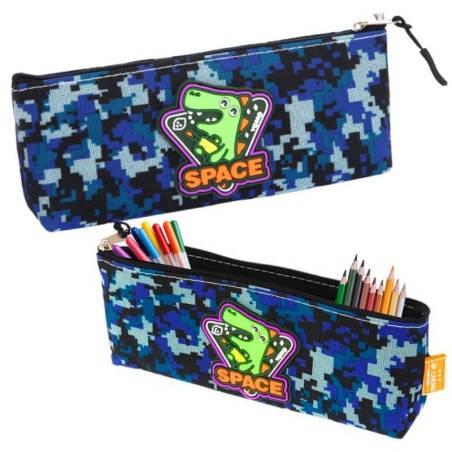 Pinal Space Dinosaur Pixels Blue 20x8cm