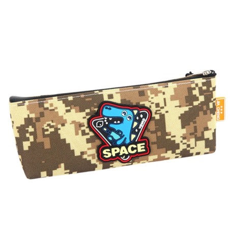 Pinal Space Dinosaur Pixels Khaki 20x8cm