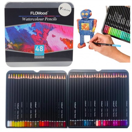 Akvarellpliiatsid, 48 tk