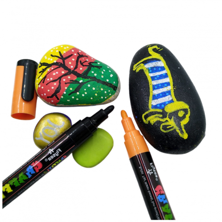 Akrüülmarkerite komplekt intensiivsed värvid 12tk