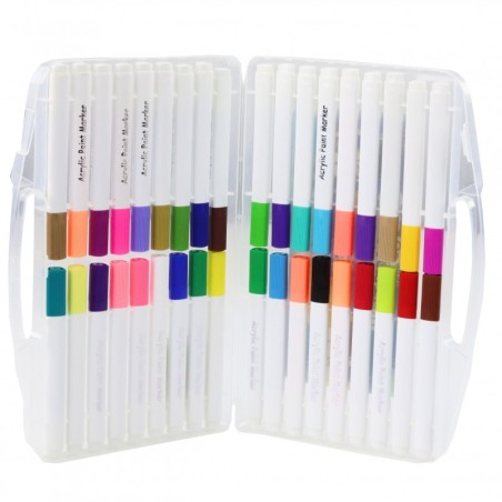 Akrüülist markerpliiatsite komplekt organisaatoris 36tk.