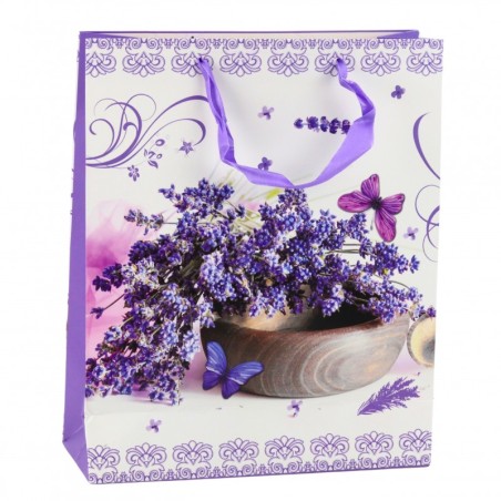 Lavendel Paberist kinkekott 32 x 26 x 12 cm