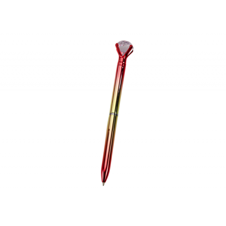 Teemantidega pastapliiats läikiv kuldne värv sinine täidisega 0,7 mm