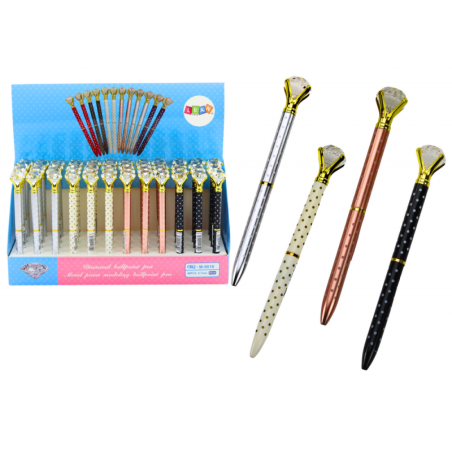 Teemantidega pastapliiats, täpiline sinine täidisega 0,7 mm