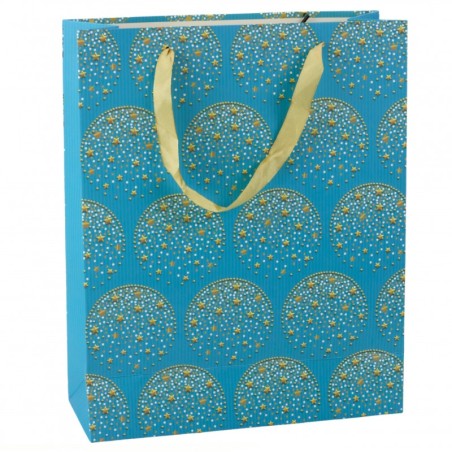 Elegantne kingikott Kuldtähed Sinine 32 x 26 x 12 cm