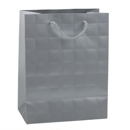 Elegantne Reljeefsete Squares kinkekott 23 x 18 x 10,5 cm