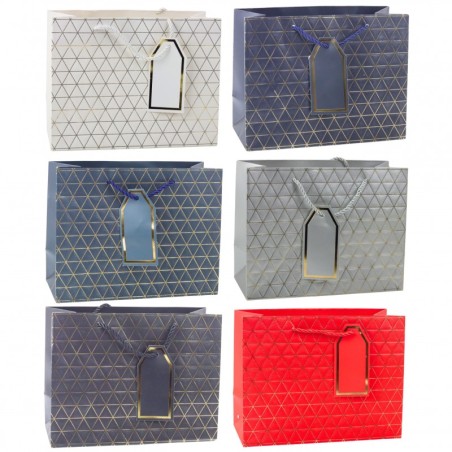 Geomeetriline kingikott Kuldsed jooned 23 x 18 x 10 cm