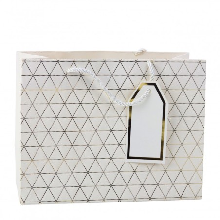 Geomeetriline kingikott Kuldsed jooned 23 x 18 x 10 cm