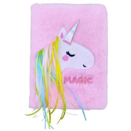 Pehme märkmik ükssarvik lakaga Värviline A5