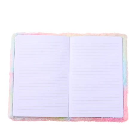 Pehme märkmik Voodriga ükssarvikuga märkmik Värviline A5