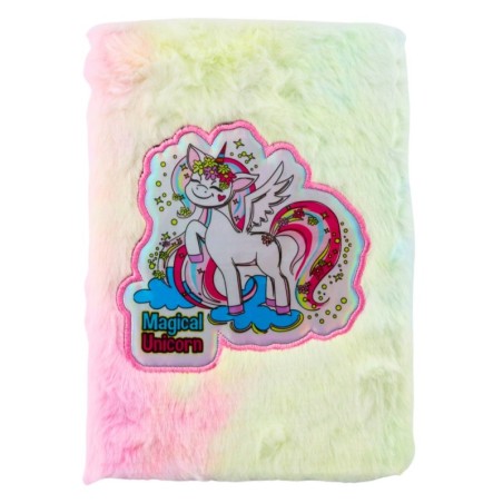 Pehme märkmik Voodriga ükssarvikuga märkmik Värviline A5