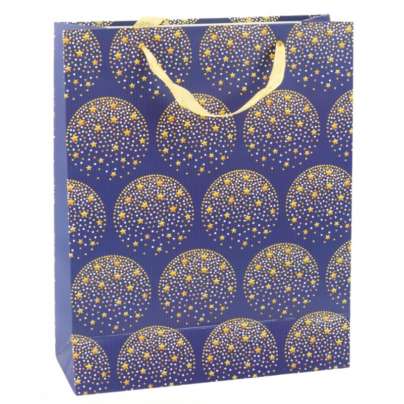 Elegantne kingikott Gold Stars meresinine 32 x 26 x 12 cm