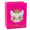 Paberist kinkekott Kittens Glitter Pink 23 x 18 x 10,5 cm