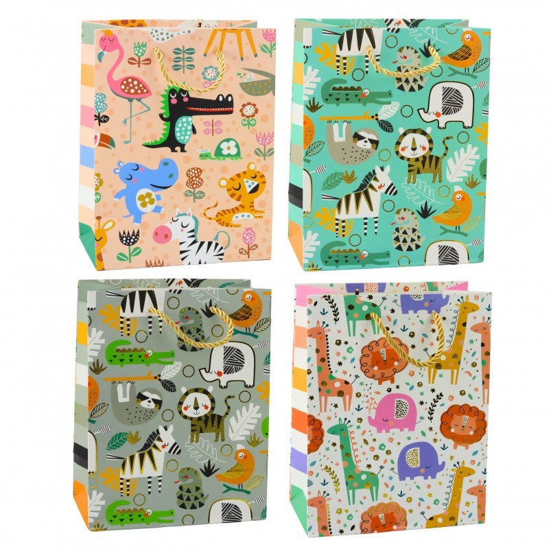 Paberist kingikott Safari Animals 23 x 18 x 10,5 cm