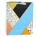 Paberist kinkekott Geomeetrilised mustrid 32 x 26 x 12 cm