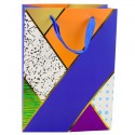 Paberist kinkekott Geomeetrilised mustrid 23 x 18 x 10,5 cm