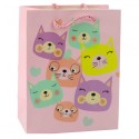 Paberist kinkekott Cats Glitter 23 x 18 x 10,5 cm