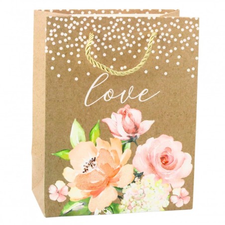 Kingikott Love Inscription Lilled 23 x 18 x 10,5 cm