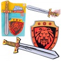 Knight Set Shield Sword Foam Lion Emblem 2tk