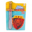 Knight Set Shield Sword Foam Lion Emblem 2tk