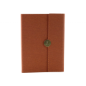 Märkmik magnetiga A5, vooderdatud pruuni kaanega