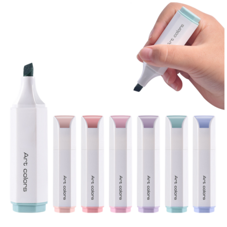 Õrnade pastelsetes toonides markerite komplekt 6 tk