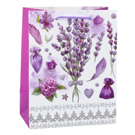 Lavendel Paberist Kingikott Glitter Elements 23 x 18 x 10,5 cm