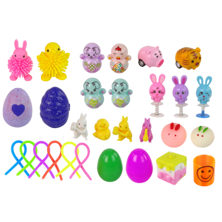 Lihavõttepühade mänguasjade stressivastane komplekt, 36 tükki