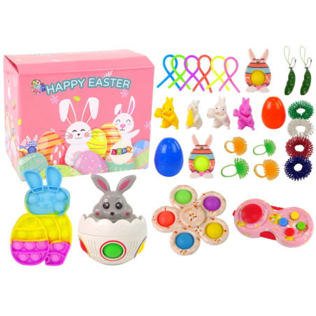 Easter Fidget Toys Stressivastane mänguasjade komplekt, 29 osa