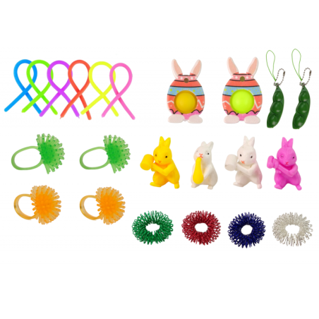 Easter Fidget Toys Stressivastane mänguasjade komplekt, 29 osa