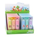 Highlighter Set Pink Blue Animal Motif Two Tips 3tk