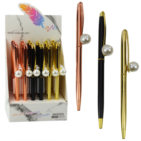 Metallist pastapliiats, automaatne pärlsinine tint 1,0 mm