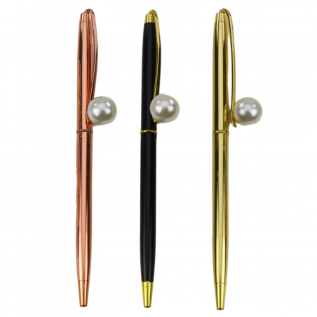 Metallist pastapliiats, automaatne pärlsinine tint 1,0 mm