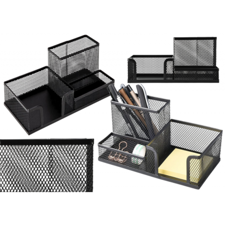 Kontoritarvete korraldaja konteiner metallist must