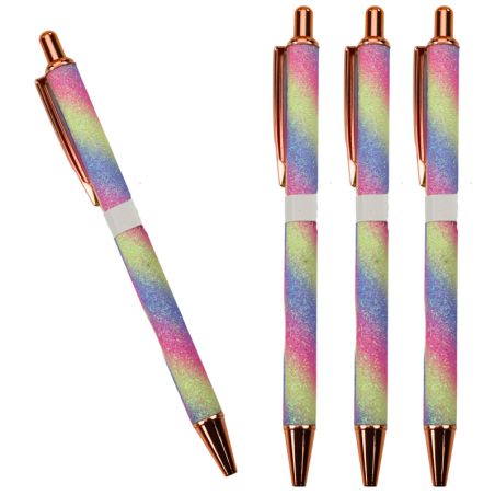 Metallist pastapliiats, automaatne sädelev sinine tint 1,0 mm